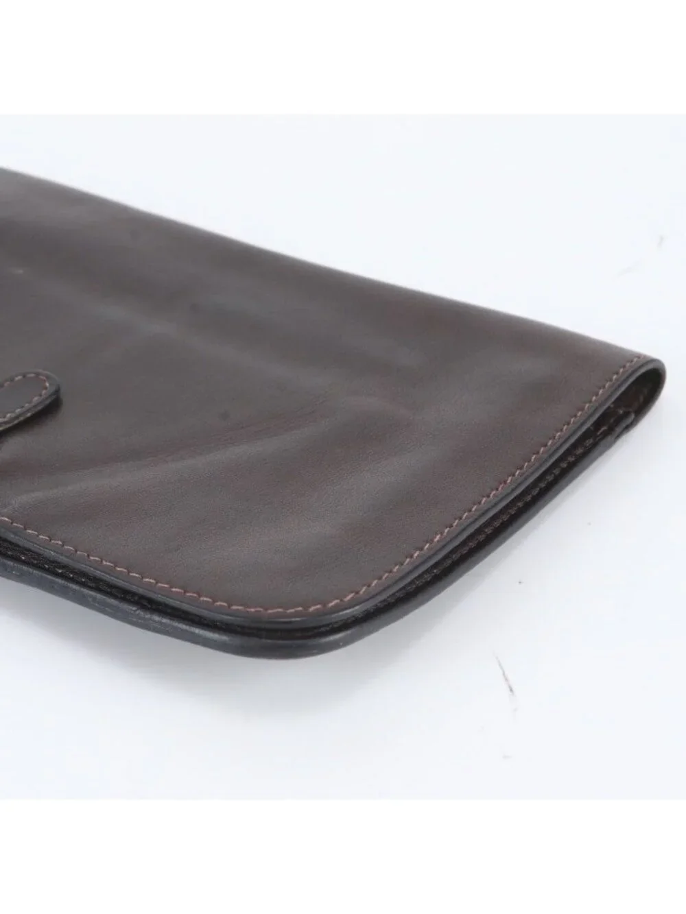 Hermes Dogon GM Leather Wallet Bifold Brown